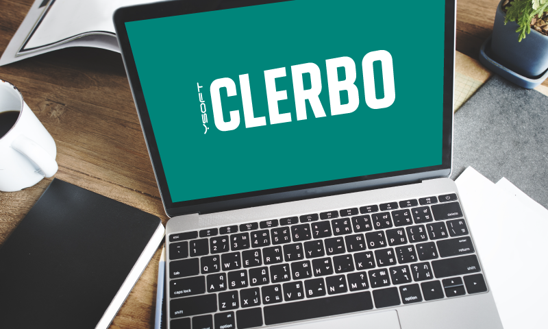 Clerbo application on the computer screen 